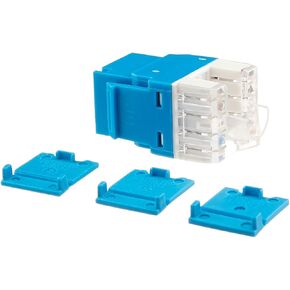 C2G 03796 Cat5e RJ45 Unshielded Keystone Jack, Blue