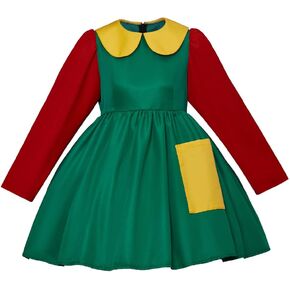 La Chilindrina Dress Costume Movie Chilindrina Cosplay Dress for Adult Women