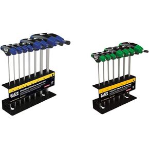 Klein Tools JTH68M T-Handle Hex Key Set, Metric Sizes Allen Wrench Set with 6-Inch Blades, Stand Included, 8-Piece