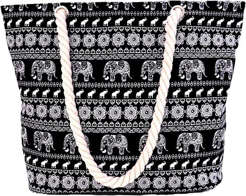 PULAMA Women Beach Tote Canvas Shoulder Bag Anchor Summer Handbag Top Handle Bag Straw Beach Bag in Saudi Arabia