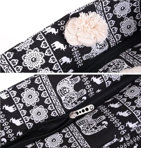 PULAMA Women Beach Tote Canvas Shoulder Bag Anchor Summer Handbag Top Handle Bag Straw Beach Bag in Saudi Arabia