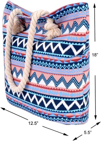 PULAMA Women Beach Tote Canvas Shoulder Bag Anchor Summer Handbag Top Handle Bag Straw Beach Bag in Saudi Arabia