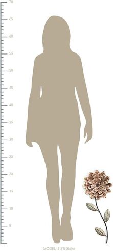 ستراتون ديكور منزلي S11554 ديكور جداري بجذع زهرة رومانسية، 8.66 عرض × 0.98 عمق × 21.46 ارتفاع، ذهبي in Kuwait