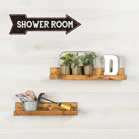 غرفة الاستحمام المعادن السهم الأيسر علامة الرجعية نظرة 6 "× 18" القصدير الديكور الفن تسجيل للمنزل المطبخ الحمام مزرعة مضحك جدار ديكور in Kuwait