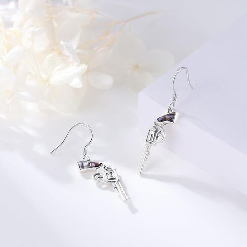 أقراط مسدس مسدس متدلية أقراط مجوهرات هدايا للأم والأصدقاء وعيد ميلاد الأم in Kuwait