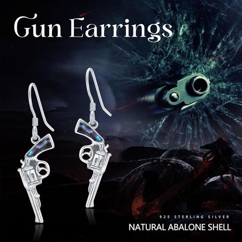 أقراط مسدس مسدس متدلية أقراط مجوهرات هدايا للأم والأصدقاء وعيد ميلاد الأم in Kuwait