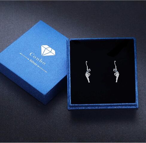 أقراط مسدس مسدس متدلية أقراط مجوهرات هدايا للأم والأصدقاء وعيد ميلاد الأم in Kuwait