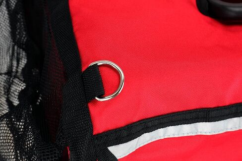 غطاء بيت السفر مقاس 19 بوصة، حامل الكلب، قفص القطط، قفص الحيوانات الأليفة، الجرو، خفيف، مانع للبرد والرياح، غطاء طوارئ أحمر مع شريط عاكس للحيوانات الأليفة الصغيرة والمتوسطة الحجم in Kuwait