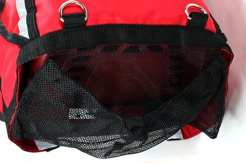 غطاء بيت السفر مقاس 19 بوصة، حامل الكلب، قفص القطط، قفص الحيوانات الأليفة، الجرو، خفيف، مانع للبرد والرياح، غطاء طوارئ أحمر مع شريط عاكس للحيوانات الأليفة الصغيرة والمتوسطة الحجم in Kuwait