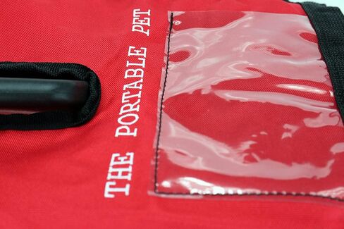 غطاء بيت السفر مقاس 19 بوصة، حامل الكلب، قفص القطط، قفص الحيوانات الأليفة، الجرو، خفيف، مانع للبرد والرياح، غطاء طوارئ أحمر مع شريط عاكس للحيوانات الأليفة الصغيرة والمتوسطة الحجم in Kuwait