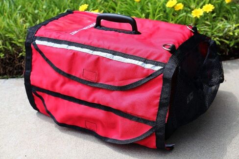 غطاء بيت السفر مقاس 19 بوصة، حامل الكلب، قفص القطط، قفص الحيوانات الأليفة، الجرو، خفيف، مانع للبرد والرياح، غطاء طوارئ أحمر مع شريط عاكس للحيوانات الأليفة الصغيرة والمتوسطة الحجم in Kuwait