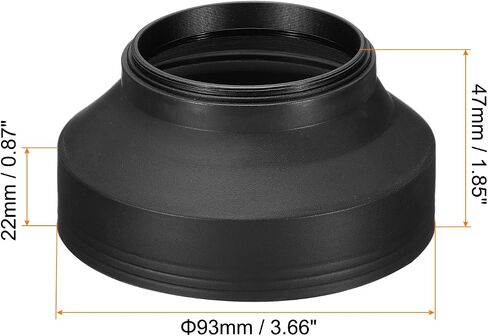 PATIKIL 82mm Camera Lens Hood, Rubber Collapsible Lens Protector | Anti-Reflection Blocks Excess Sunlight Enhance Camera Photography for Nikon, for Fujifilm, for Pentax, for Leica in Kuwait