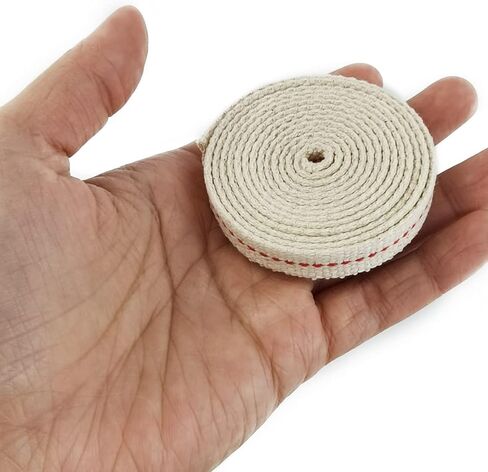 6 لفات 1/2 بوصة مصباح زيت يمتص فوانيس الزيت المسطحة مع غرزة لمصابيح الزيت وشعلات الشموع (3.94 قدم × 6) in Kuwait