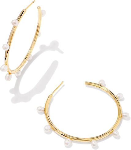 Kendra Scott Leighton Pearl Hoop Earrings in Saudi Arabia
