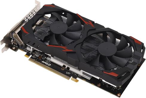 بطاقة رسومات VBESTLIFE RX 580، بطاقات رسومات ألعاب الكمبيوتر 256 بت 8 جيجابايت GDDR5 مع DVI، 16 PCI Express 3.0، تدعم 4K@60 هرتز HD، مراوح مزدوجة، لألعاب الكمبيوتر (580 8G D5) in Saudi Arabia