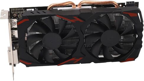 بطاقة رسومات VBESTLIFE RX 580، بطاقات رسومات ألعاب الكمبيوتر 256 بت 8 جيجابايت GDDR5 مع DVI، 16 PCI Express 3.0، تدعم 4K@60 هرتز HD، مراوح مزدوجة، لألعاب الكمبيوتر (580 8G D5) in Saudi Arabia