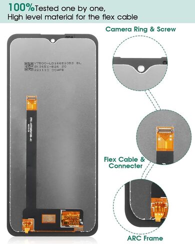 for Oukitel WP13 Screen Replacement for Oukitel WP15 LCD Digitizer Repair Kits for Oukitel WP13/WP15 Touch Screen Display Assembly Repair Parts in Saudi Arabia