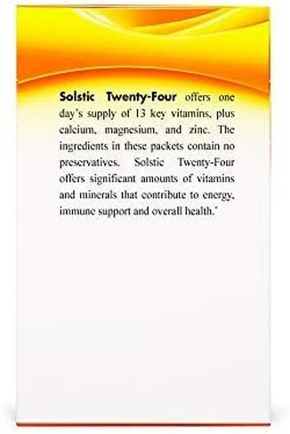 Nature's Sunshine Solstic أربعة وعشرون، 30 عبوة | توفر عبوات مشروبات الفيتامينات المتعددة ما لا يقل عن 100% من القيمة اليومية لـ 13 فيتامينًا في مزيج مشروب صحي ورائع المذاق in Kuwait