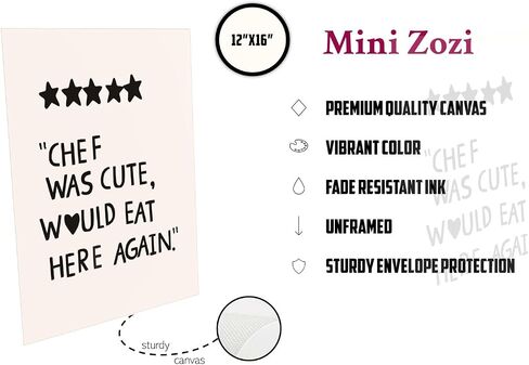ديكور فني جداري للمطبخ من MINI ZOZI مقاس 12 × 16 قماش عصري كبير الشيف كان لطيفًا سيأكل هنا مرة أخرى ملصق يطبع اقتباسات طعام ديكور قلب جمالي لجدران غرفة النوم طباعة ملصقات كبيرة باللون الأسود in Kuwait