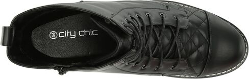 City Chic Women's Wide Fit Ankle Boot Lace Up in Saudi Arabia