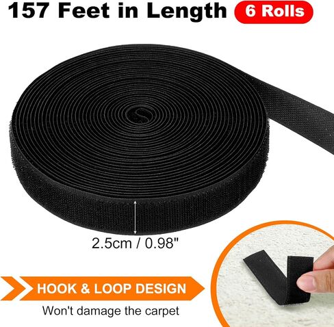 PATIKIL 6 Rolls 157Ft Carpet Marker Strips, Nylon Floor Tape for Areas and Flow Line Up for Classroom, Social Distance, Office, Rose Red in Saudi Arabia