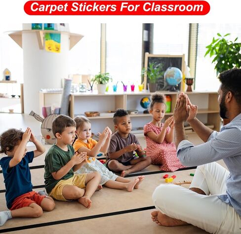 PATIKIL 6 Rolls 157Ft Carpet Marker Strips, Nylon Floor Tape for Areas and Flow Line Up for Classroom, Social Distance, Office, Rose Red in Saudi Arabia