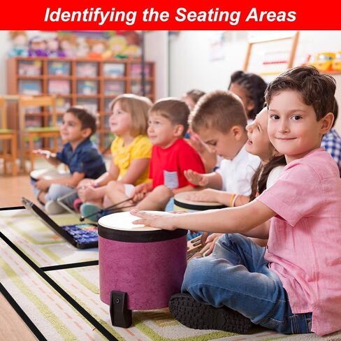 PATIKIL 6 Rolls 157Ft Carpet Marker Strips, Nylon Floor Tape for Areas and Flow Line Up for Classroom, Social Distance, Office, Rose Red in Saudi Arabia