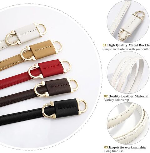 أحزمة جلدية رفيعة من جلامورستار للنساء، حزام خصر رفيع للفساتين in Kuwait