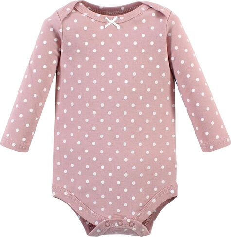 Hudson Baby Unisex Baby Cotton Long-Sleeve Bodysuits, Bonita 5 Pack, 18-24 Months in Saudi Arabia