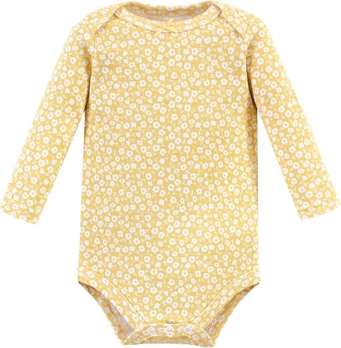 Hudson Baby Unisex Baby Cotton Long-Sleeve Bodysuits, Bonita 5 Pack, 18-24 Months in Saudi Arabia