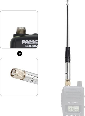 UAYESOK Telescopic TNC CB Antenna Upgrade for President Randy, Randy II FCC Handheld Cb Radio in Kuwait