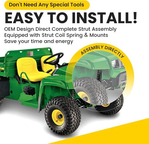 1 Pair AM130448 Front Shocks Absorber Fits John Deere Gator TX TH TS Diesel 4x2 6x4 Worksite in Saudi Arabia