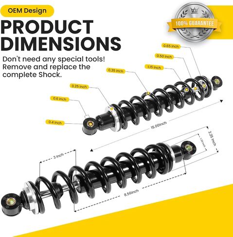 1 Pair AM130448 Front Shocks Absorber Fits John Deere Gator TX TH TS Diesel 4x2 6x4 Worksite in Saudi Arabia