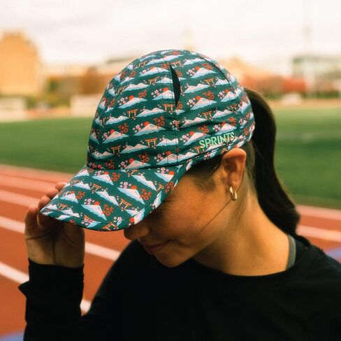 قبعة الجري لأداء يوم سباق سبرينتس | قبعة رياضية خفيفة الوزن وسريعة الجفاف، مقاس واحد، للجنسين (Run Tokyo) in Kuwait