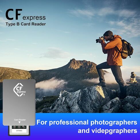 قارئ بطاقات CFexpress من النوع A، قارئ بطاقات ذاكرة USB 3.1 Gen 2 بسرعة 10 جيجابت في الثانية CF Express من الألومنيوم محمول مع كابل من النوع A من النوع C، يدعم قارئ CFexpress من النوع A Windows/MacOS/Linux/Android in Saudi Arabia