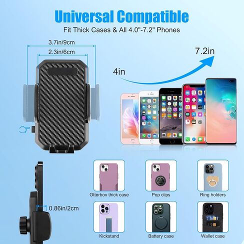 حامل كأس EEEKit للهاتف للسيارة، حامل هاتف 2 في 1 للسيارة، متوافق مع iPhone Samsung، والهاتف الذكي 4.0-7.2 بوصة in Kuwait