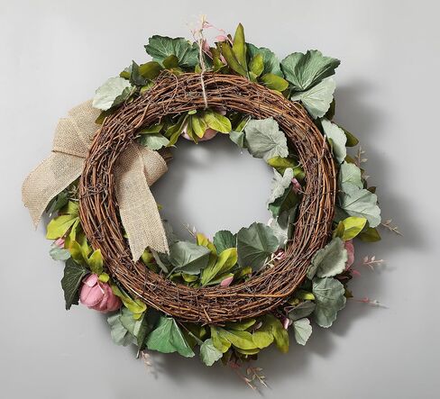 Wreaths for Front Door 24 inch Fall Wreaths Door Wreaths for Front Door with Peony Grapevine Base in Spring Summer Autumn Winter Wreaths for Indoor Outdoor in Saudi Arabia