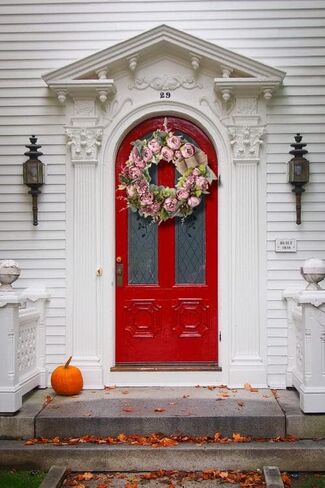 Wreaths for Front Door 24 inch Fall Wreaths Door Wreaths for Front Door with Peony Grapevine Base in Spring Summer Autumn Winter Wreaths for Indoor Outdoor in Saudi Arabia