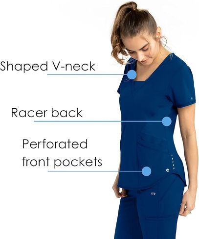 باركو وان BOT083 بلوزة سبارك سكرب للنساء نيلي (كحلي) S in Kuwait