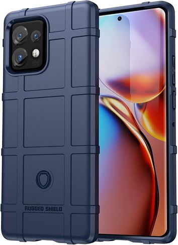 حافظة مزودة بمشبك لهاتف Motorola Edge Plus (2023)، وغطاء واقٍ ودرع متين من Nakedcellphone Special Ops التكتيكية و[سقاطة دوارة] وحافظة بمشبك حزام لهاتف Moto Edge+ 5G - أزرق داكن in Kuwait