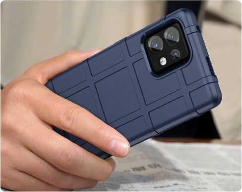 حافظة مزودة بمشبك لهاتف Motorola Edge Plus (2023)، وغطاء واقٍ ودرع متين من Nakedcellphone Special Ops التكتيكية و[سقاطة دوارة] وحافظة بمشبك حزام لهاتف Moto Edge+ 5G - أزرق داكن in Kuwait