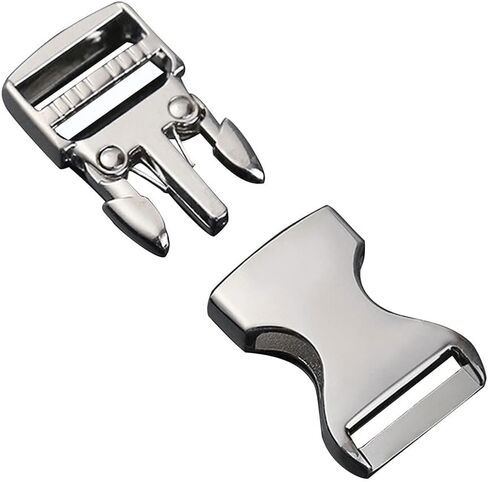 6 Set Metal Side Release Buckles 3/4"Adjustable Quick Release Zinc Clasps for 20mm Straps Webbing Bracelet Backpack in Saudi Arabia