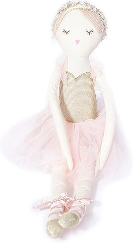 MON AMI Ballerina Stuffed Doll - 22", Plush Ballerina Doll for Girls, Use as Toy or Room Decor, Great Gift for Kids of All Ages in Kuwait