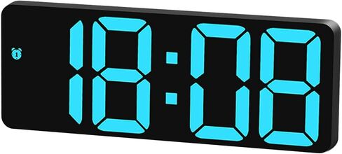 ساعات منبه رقمية صغيرة لغرف النوم، ساعة رقمية لمكتب السرير لغرفة النوم، ساعة منبه كهربائية، ساعة منبه LED للطاولة مع بطارية احتياطية تعمل بالطاقة، محمولة للسفر in Kuwait