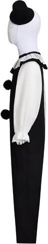 WanXiaoFeng Kids Terrifier Costume Art the Clown Mask Bloody Killer Adult Hat Accessory White Terrifier Jumpsuit Bodysuit in Saudi Arabia