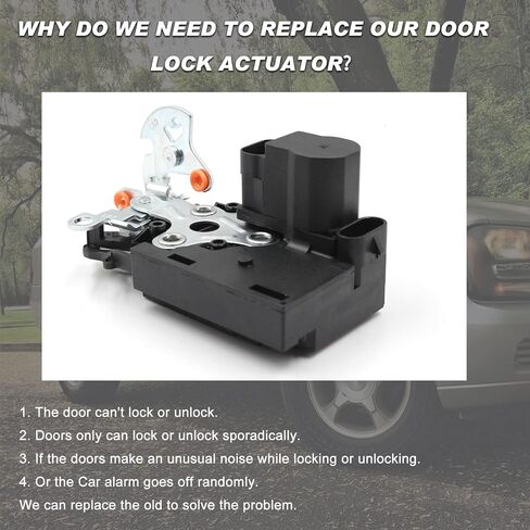 931-298 محرك مزلاج قفل الباب الخلفي متوافق مع شيفروليه تريل بليزر جي إم سي إنفوي بويك رينييه ايسوزو اسيندر أولدزموبيل برافادا ساب يستبدل # 15110511 15159269 in Kuwait