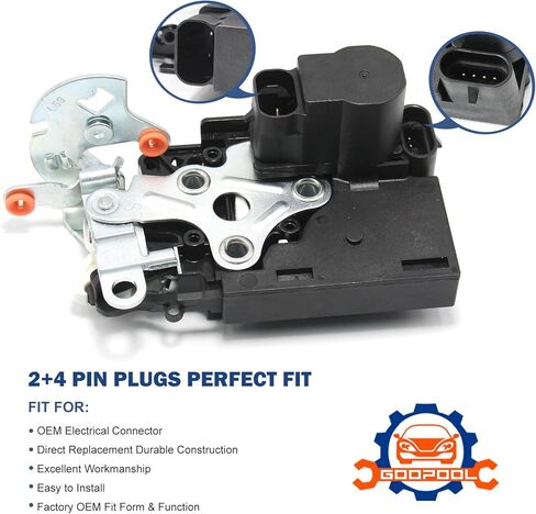 931-298 محرك مزلاج قفل الباب الخلفي متوافق مع شيفروليه تريل بليزر جي إم سي إنفوي بويك رينييه ايسوزو اسيندر أولدزموبيل برافادا ساب يستبدل # 15110511 15159269 in Kuwait