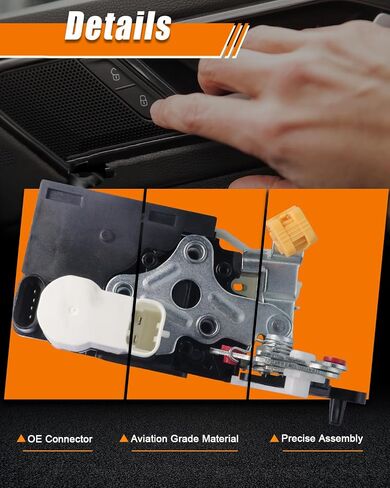 15110651 Rear Left Side Door Lock Actuator Fit for For:-Chevy Avalanche Silverado 1500 Suburban 1500 Tahoe For:-GMC Sierra 1500 Yukon XL For:-Cadillac Escalade ESV EXT, OE# 15068504 (1 Pack) in Saudi Arabia