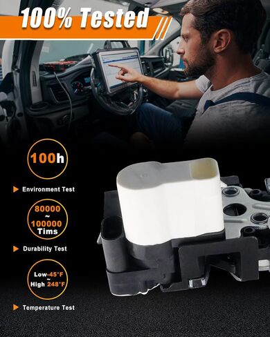15110651 Rear Left Side Door Lock Actuator Fit for For:-Chevy Avalanche Silverado 1500 Suburban 1500 Tahoe For:-GMC Sierra 1500 Yukon XL For:-Cadillac Escalade ESV EXT, OE# 15068504 (1 Pack) in Saudi Arabia