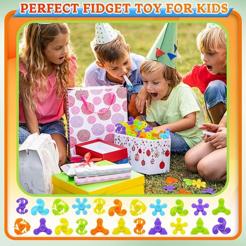 SCIONE 50 Pcs Fidget Spinners Bulk, Mini Fidget Spinner Toys for Kids Teens Adults Birthday Party Favors, Return Gifts, Halloween Goodie Bag Stuffers, Party Games, Classroom Rewards Carnival Prizes in Saudi Arabia